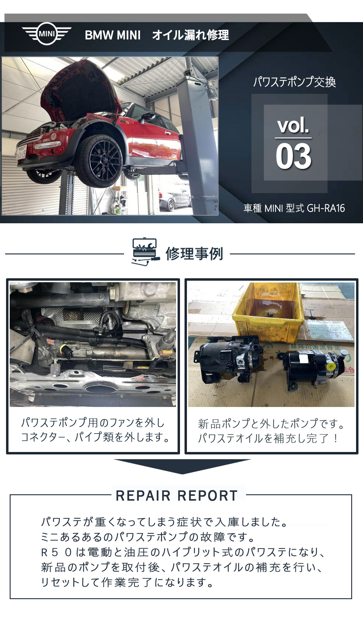 miniパワステ修理